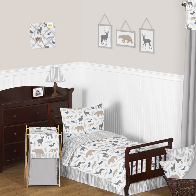 Sweet Jojo Designs Woodland Animals Toddler Bed Skirt Wayfair